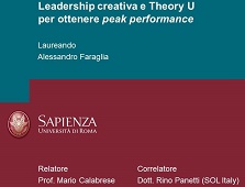 Theory U, Leadership Creativa, Peak Performance. Un’altra tesi di laurea a La Sapienza, con Management by Magic come protagonista